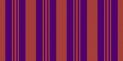 déco en tissu modèle arrière-plan, grunge texture vecteur Bande. géométrique sans couture textile verticale lignes dans violet et brillant couleurs.