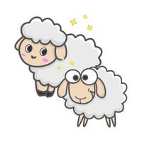 illustration d'animaux moutons vecteur