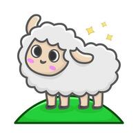 mouton dans ferme illustration vecteur