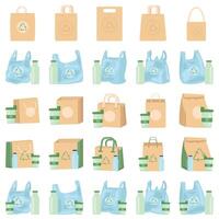 Plastique sac pack illustration vecteur