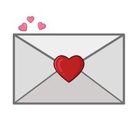 l'amour courrier illustration vecteur