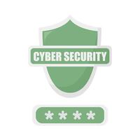 la cyber-sécurité protection avec mot de passe illustration vecteur