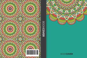 livre de couverture de mandala vecteur