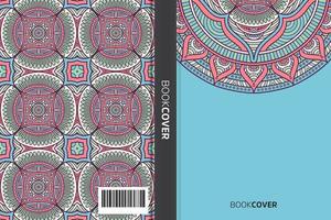 livre de couverture de mandala vecteur