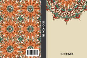 livre de couverture de mandala vecteur