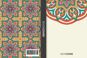 livre de couverture de mandala vecteur