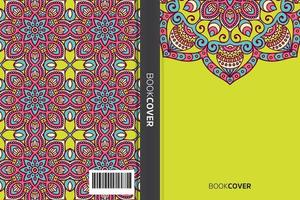 livre de couverture de mandala vecteur