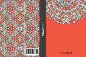 livre de couverture de mandala vecteur