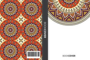 livre de couverture de mandala vecteur