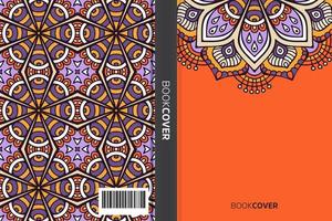 livre de couverture de mandala vecteur