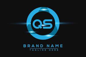 qs bleu logo conception. vecteur logo conception pour entreprise.