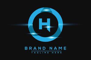h bleu logo conception. vecteur logo conception pour entreprise.