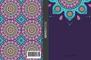 livre de couverture de mandala vecteur