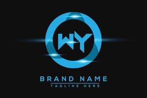 Wyoming bleu logo conception. vecteur logo conception pour entreprise.