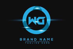 wg bleu logo conception. vecteur logo conception pour entreprise.