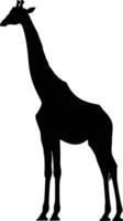 ai généré silhouette girafe noir Couleur seulement plein corps vecteur