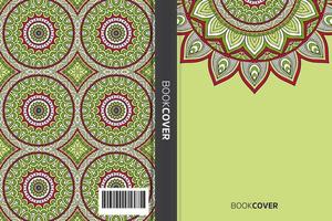 livre de couverture de mandala vecteur