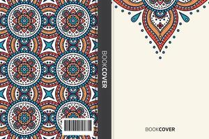 livre de couverture de mandala vecteur