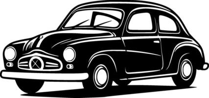 voiture, minimaliste et Facile silhouette - vecteur illustration