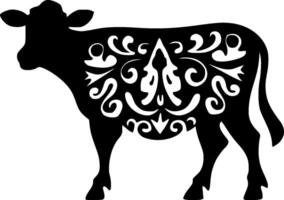 vache - minimaliste et plat logo - vecteur illustration