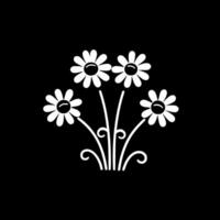 fleurs, minimaliste et Facile silhouette - vecteur illustration