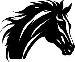 cheval, noir et blanc vecteur illustration