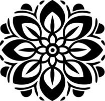 mandala - minimaliste et plat logo - vecteur illustration