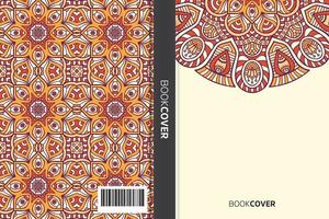 livre de couverture de mandala vecteur