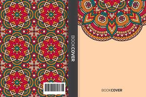 livre de couverture de mandala vecteur