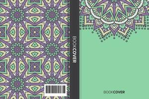 livre de couverture de mandala vecteur