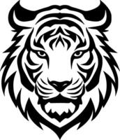 tigre, noir et blanc vecteur illustration