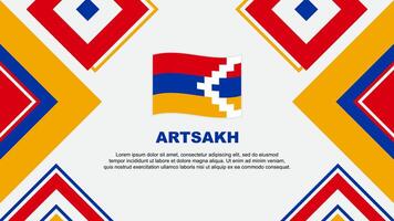 artsakh drapeau abstrait Contexte conception modèle. artsakh indépendance journée bannière fond d'écran vecteur illustration. artsakh indépendance journée