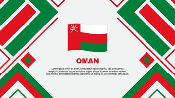 Oman drapeau abstrait Contexte conception modèle. Oman indépendance journée bannière fond d'écran vecteur illustration. Oman drapeau