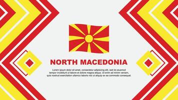 Nord macédoine drapeau abstrait Contexte conception modèle. Nord macédoine indépendance journée bannière fond d'écran vecteur illustration. Nord macédoine conception