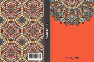 livre de couverture de mandala vecteur