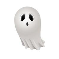 Halloween fantôme icône dans couleur. effrayant peur effrayer vecteur