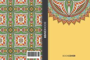 livre de couverture de mandala vecteur