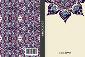 livre de couverture de mandala vecteur