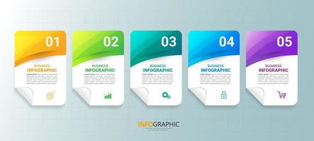 modèle d'infographie de processus vecteur