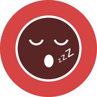 icône de vecteur de sommeil emoji