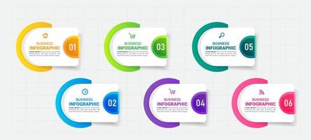 éléments infographiques modernes vecteur