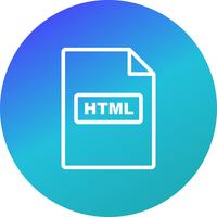 Icône de vecteur HTML