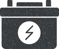 batterie, Puissance vecteur icône illustration avec timbre effet