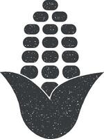 blé vecteur icône illustration avec timbre effet