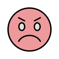 Emoji en colère Vector Icon