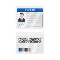 id carte avec code id carte illustration vecteur