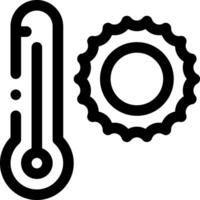 cette icône ou logo temps icône ou autre où il explique divers les types de temps tel comme chaud temps et autres ou conception application Logiciel vecteur