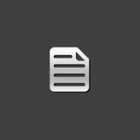 texte fichier format icône dans métallique gris Couleur style.document ordinateur Les données fichier vecteur