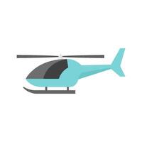 hélicoptère icône dans plat Couleur style. transport air aviation hélice vecteur