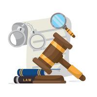 loi et Justice illustration conception pour loi raffermir vecteur